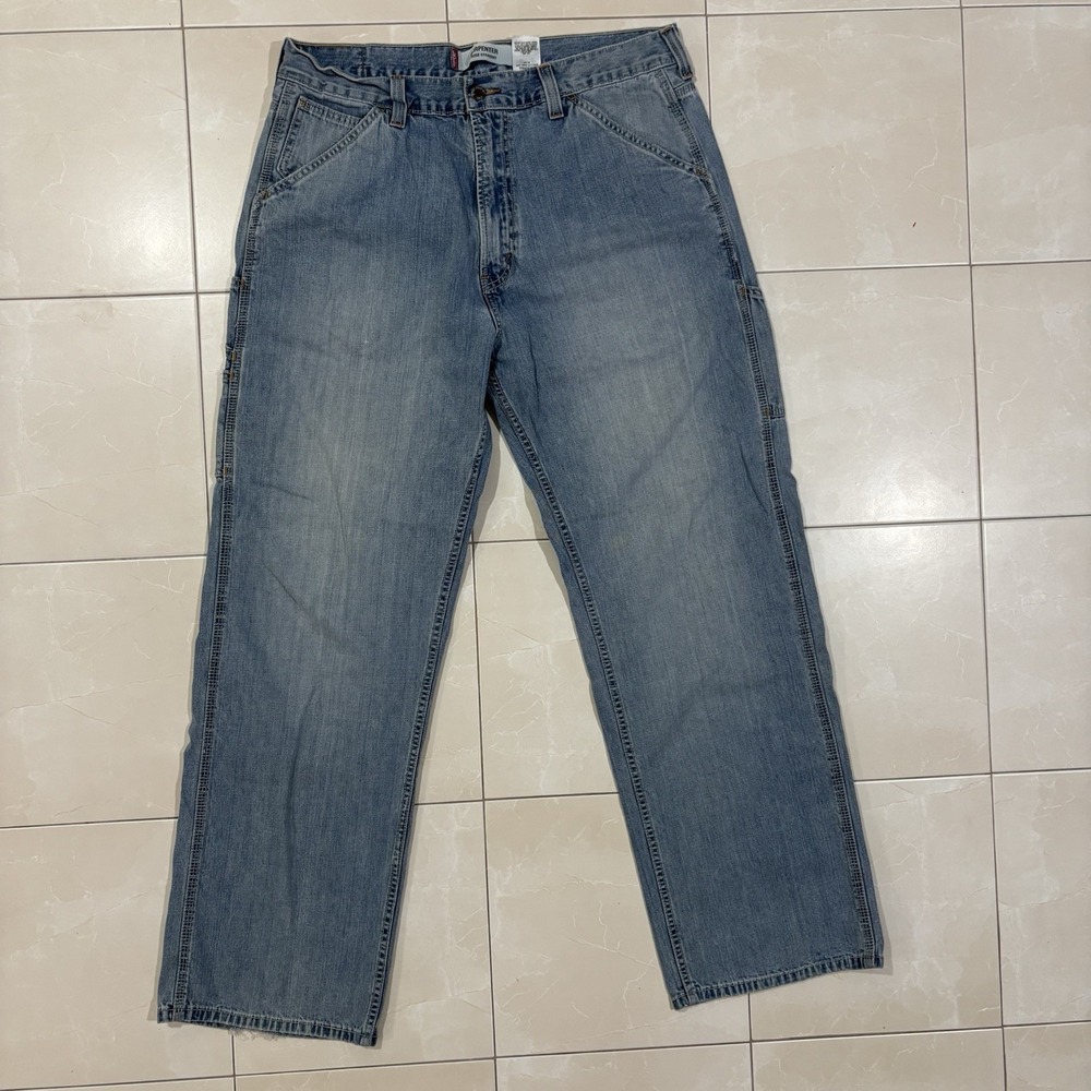 Levi's Carpenter Jeans Mens 36x32 Blue Loose Straight Polyester Blend Denim Y2K